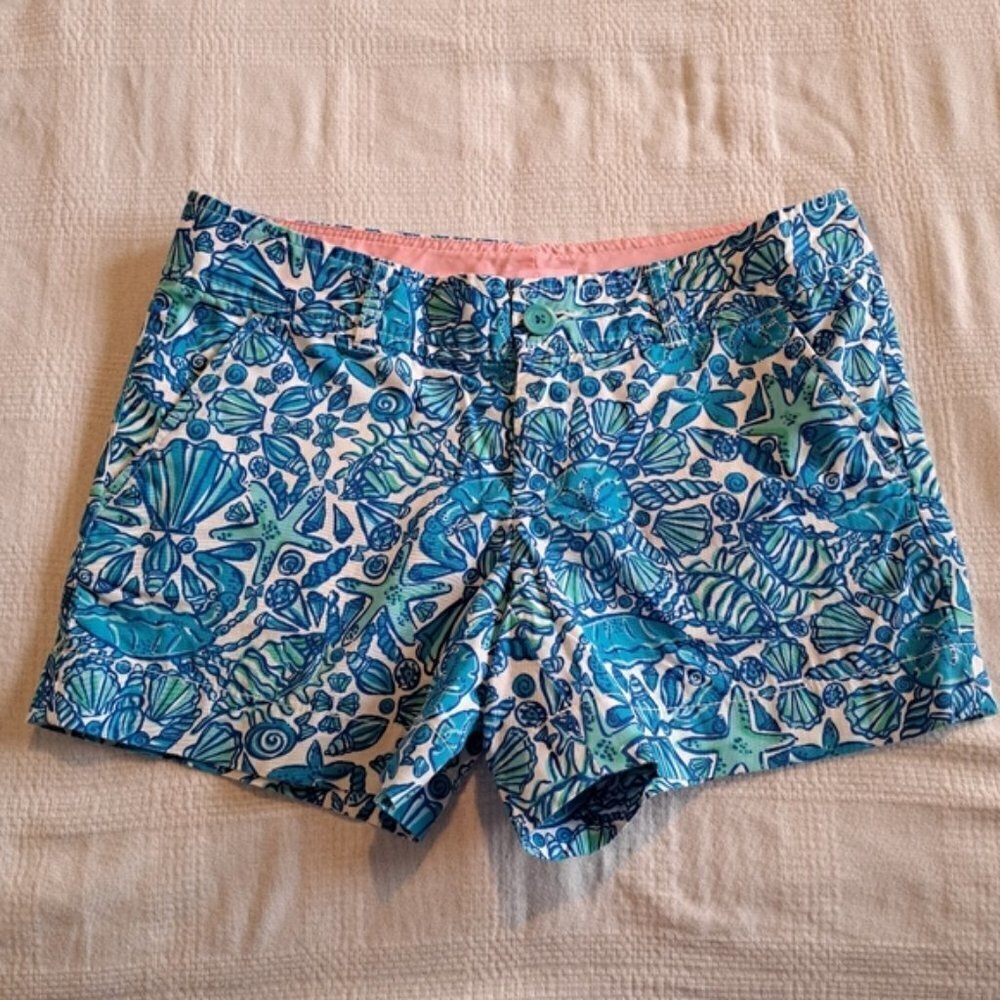 Lilly Pulitzer women's size 4 Callaghan shorts Sailor's Valentine print